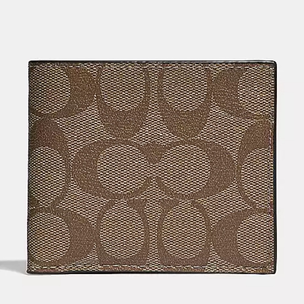 Coach Id Billfold Wallet In Signature Canvas